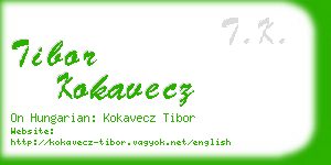 tibor kokavecz business card